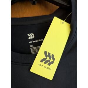 All in Motion Navy Short Sleeve Polyester Spandex T-Shirt Men's 2XL